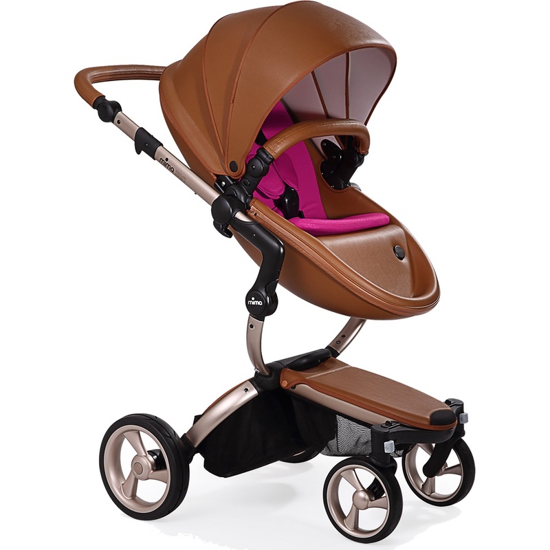 Mima 2019 Xari Complete Stroller, Rose Gold – Camel / Magenta