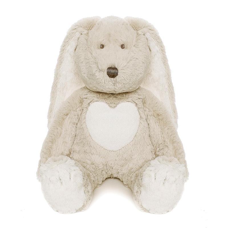 TEDDYKOMPANIET Large Teddy Cream Bunny Grey