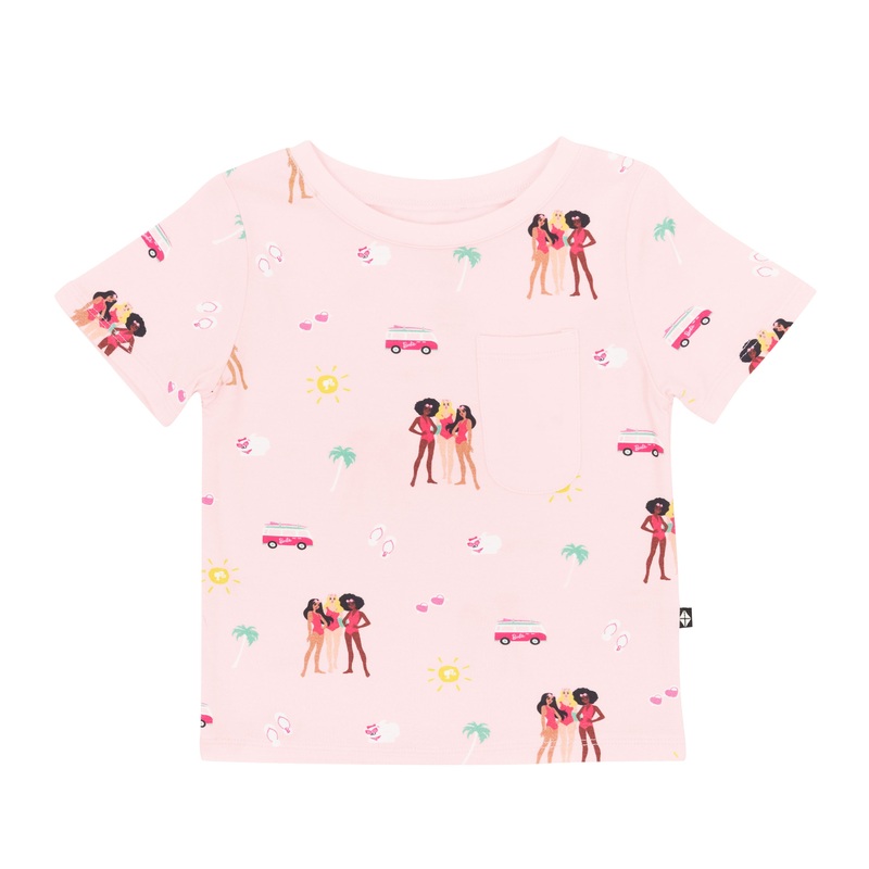 Toddler Crew Neck Tee in Barbie Beach