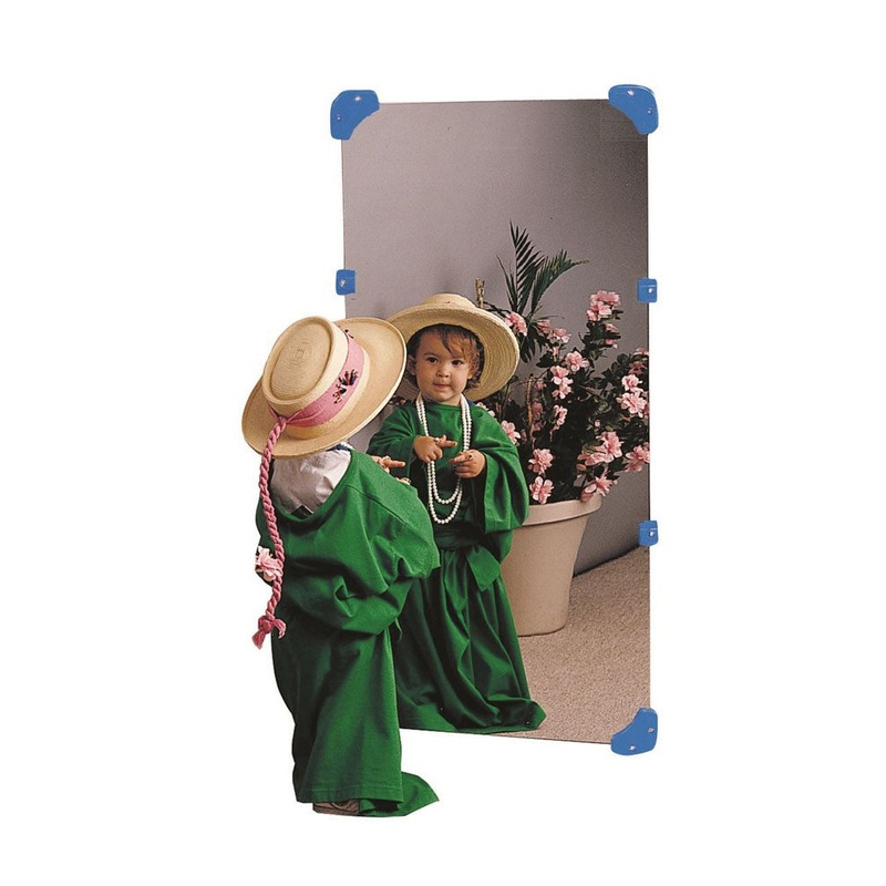Acrylic Mirror (with Mirror Corners and Side Safes) 24″ x 48″