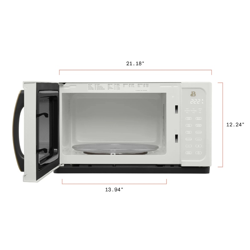 Beautiful 1.1 Cu ft 1000 Watt, Sensor Microwave Oven