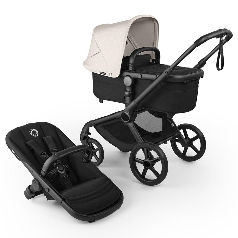Bugaboo Fox 5 Renew Complete Stroller – Black / Heritage Black / Misty White