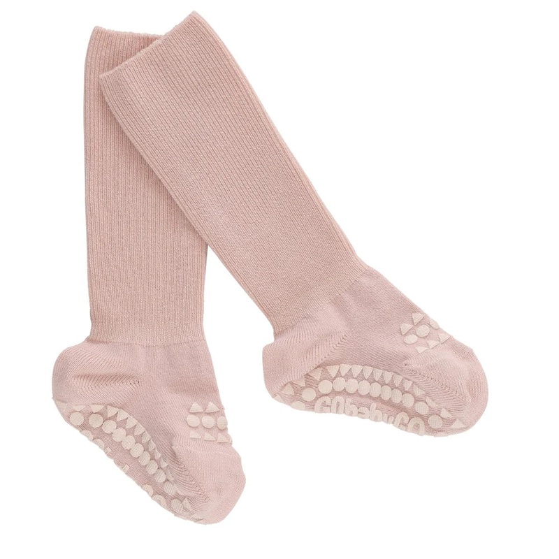 Non-Slip Bamboo Socks – Soft Pink
