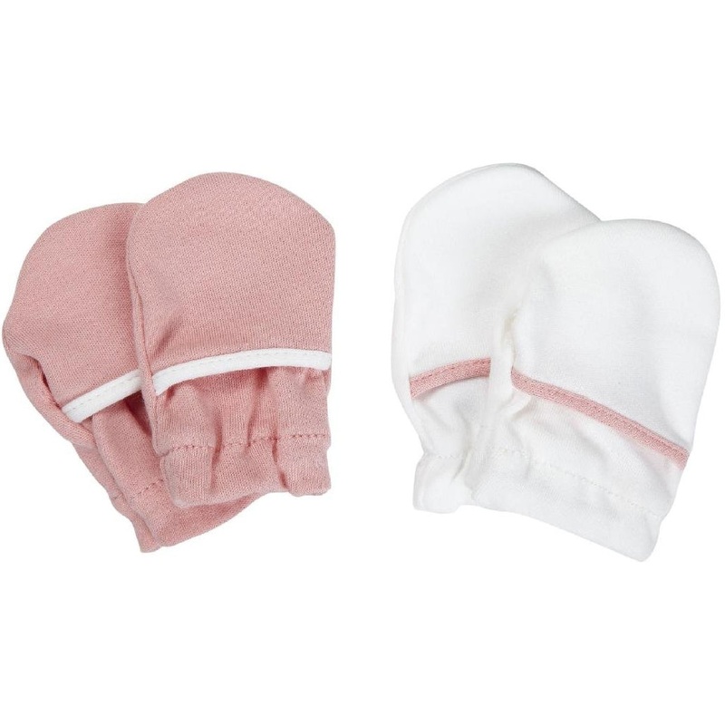 Safety 1st No Scratch 2 Pack Mittens in Solid Pink