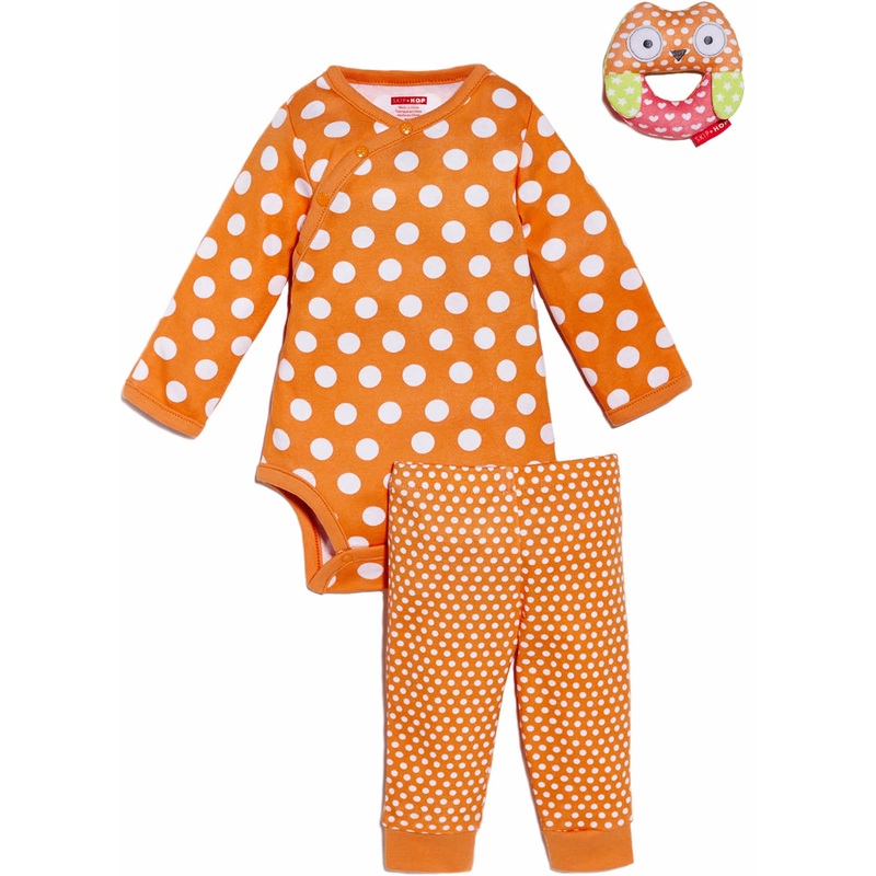 Skip Hop POP Print 3-Piece Gift Set – Tangerine (3 Months)