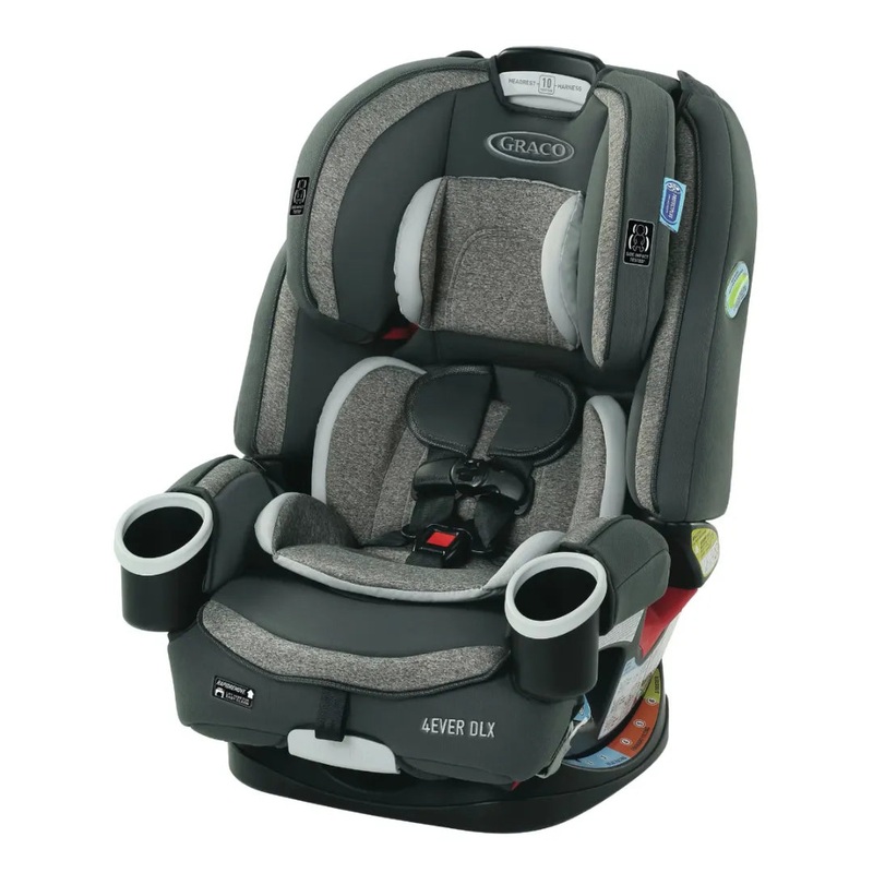 4Ever DLX 4-in-1 Convertible Car Seat – Grey