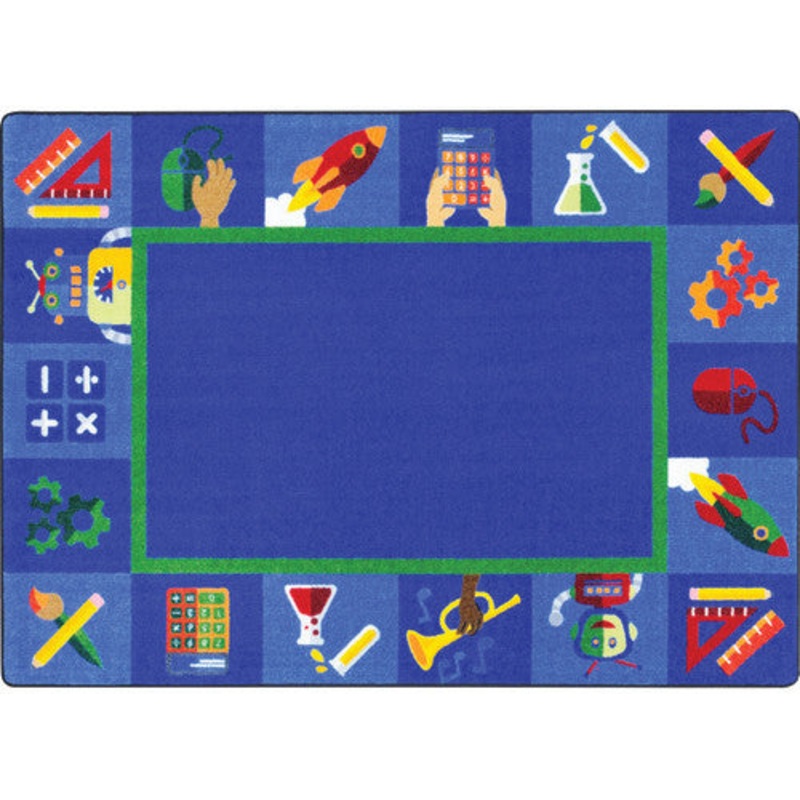 Full STEAM Ahead Rug, 7’8″ x 10’9″ Rectangle