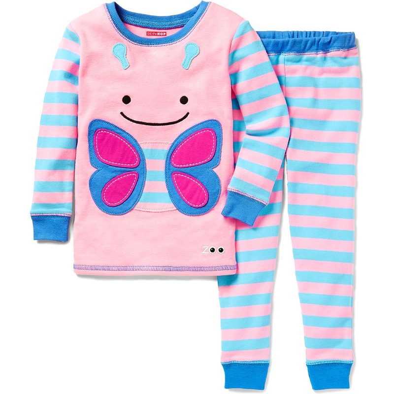 Skip Hop ZooJamas Little Kid Pajamas, 2T – Butterfly
