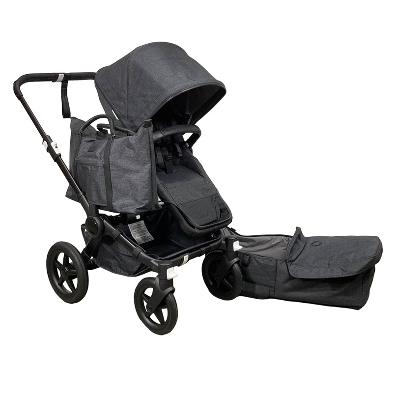 Bugaboo Donkey 5 Mono Stroller, 2023, Black, Washed Black, Washed Black