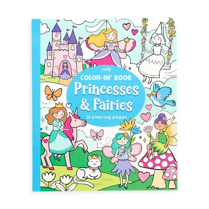 Color-in’ Book – Princesses & Fairies