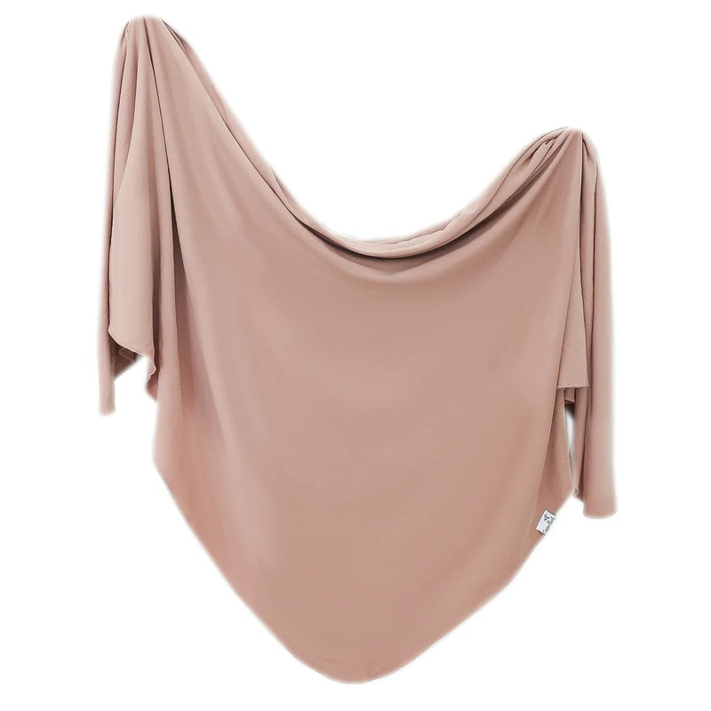 Knit Swaddle Blanket – Pecan