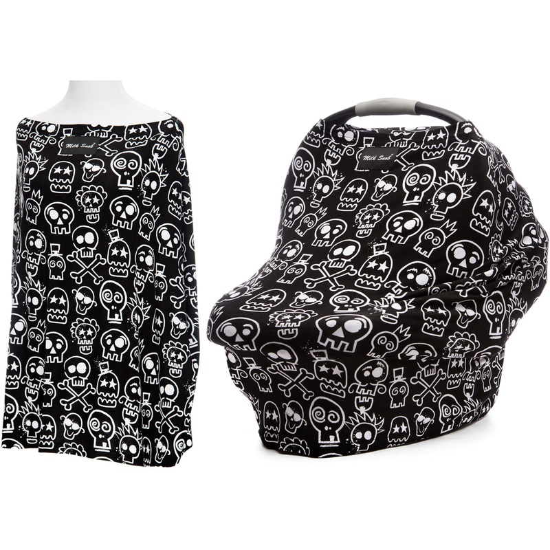 Milk Snob Infant Car Seat & Nursing Cover – Sweet Skulls