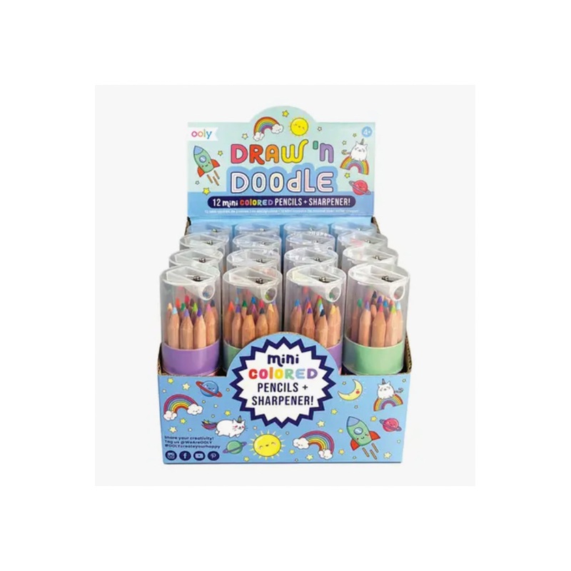 Ooly Draw N’ Doodle Mini Colored Pencils + Sharpener