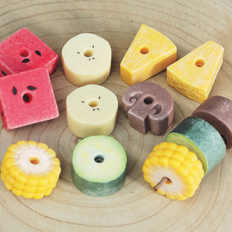 Threading Kebabs  Sensory Play Stones