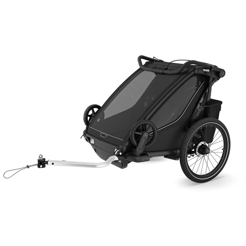 Thule Chariot Sport 2 Double Multisport Bike Trailer + Stroller – Black