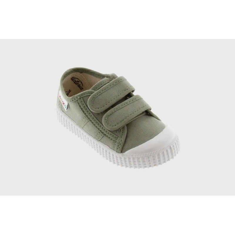 Victoria Double Velcro Sneaker – Aloe