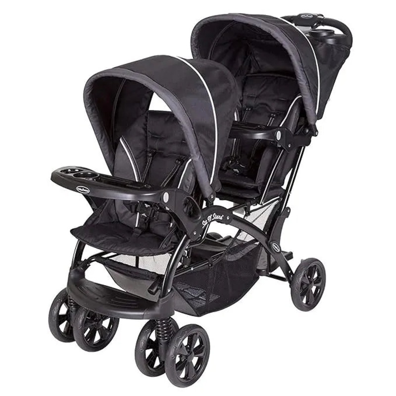 Baby Trend Sit N’ Stand Double Stroller – Onyx