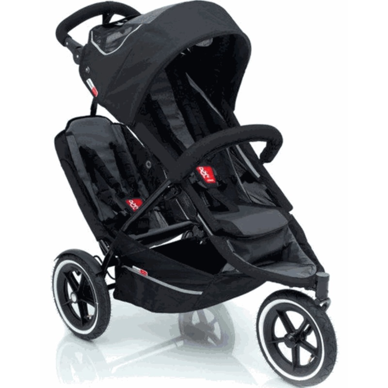 Phil & Ted Four In One Sport Buggy Stroller With Doubles Kit in Black