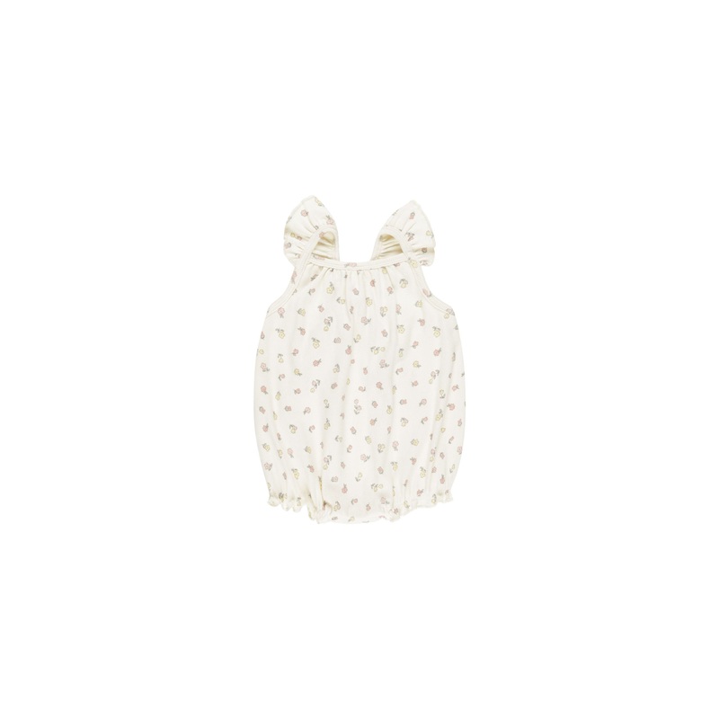 Quincy Mae Ribbed Ruffle Romper – Fleur