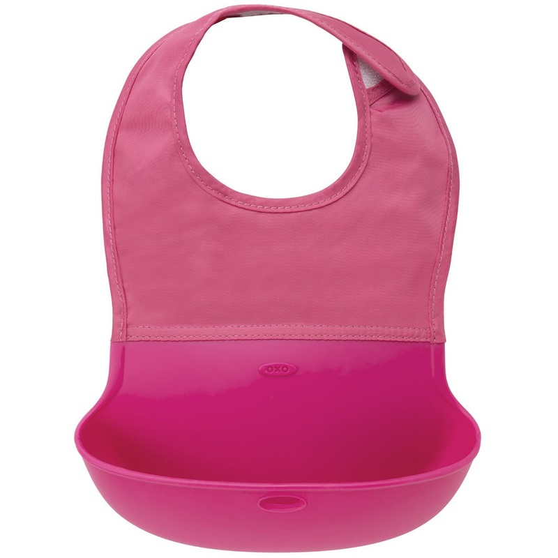 OXO Tot Roll Up Bib – Pink