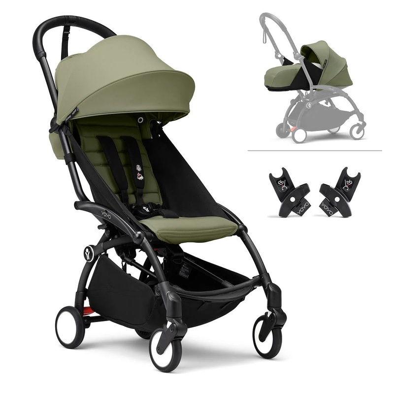 Stokke YOYO Stroller Bundle w Newborn & Car Seat Adaptor