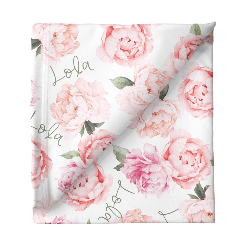 Sugar + Maple Large Stretchy Blanket – Peach Peony Blooms