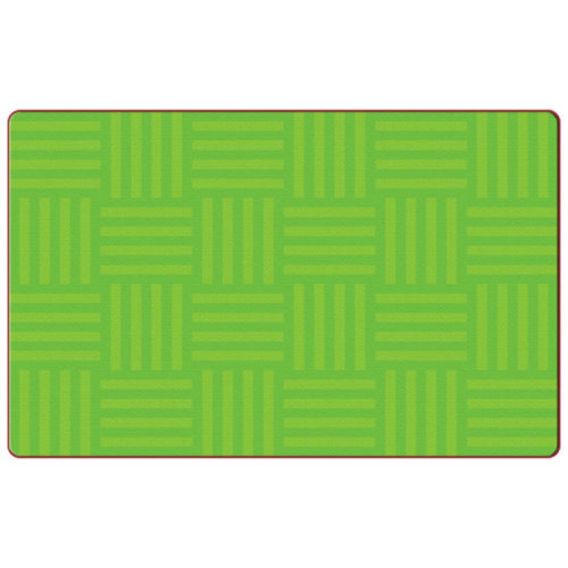 Tone-on-Tone Solids Carpet, Hash Tag Design, 10’6″ x 13’2″ Rectangle, Lime