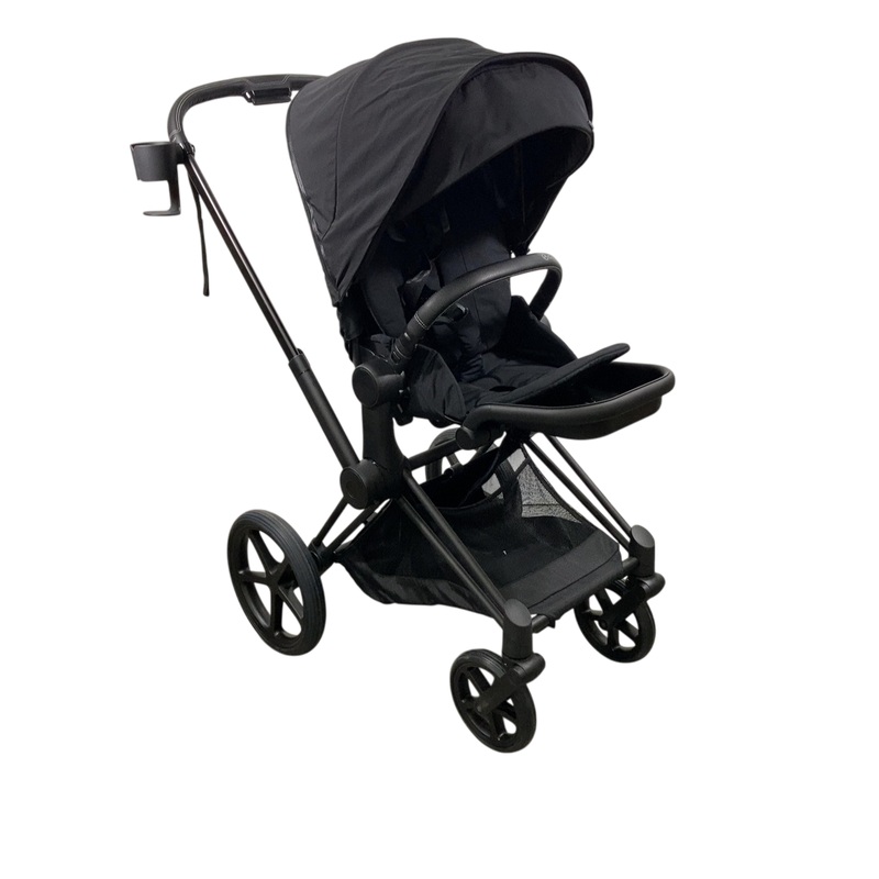 Cybex Priam4 Stroller, 2022, Deep Black, Matt Black
