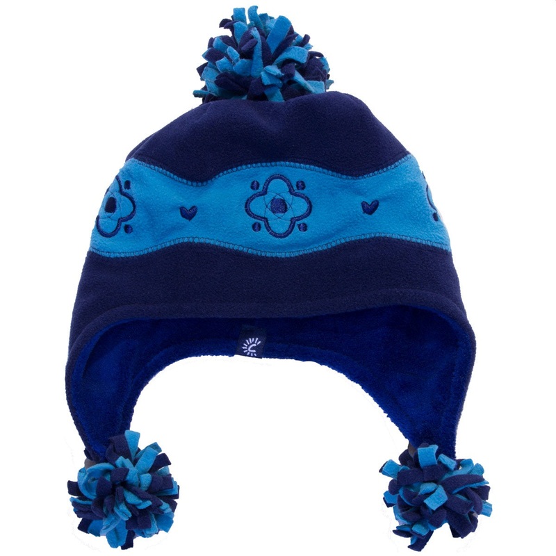 Terry Pom Hat – Navy/Blue – Large