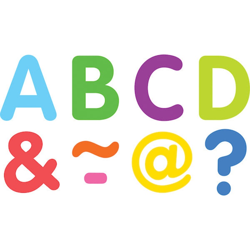 Colorful Classic 2″ Magnetic Letters
