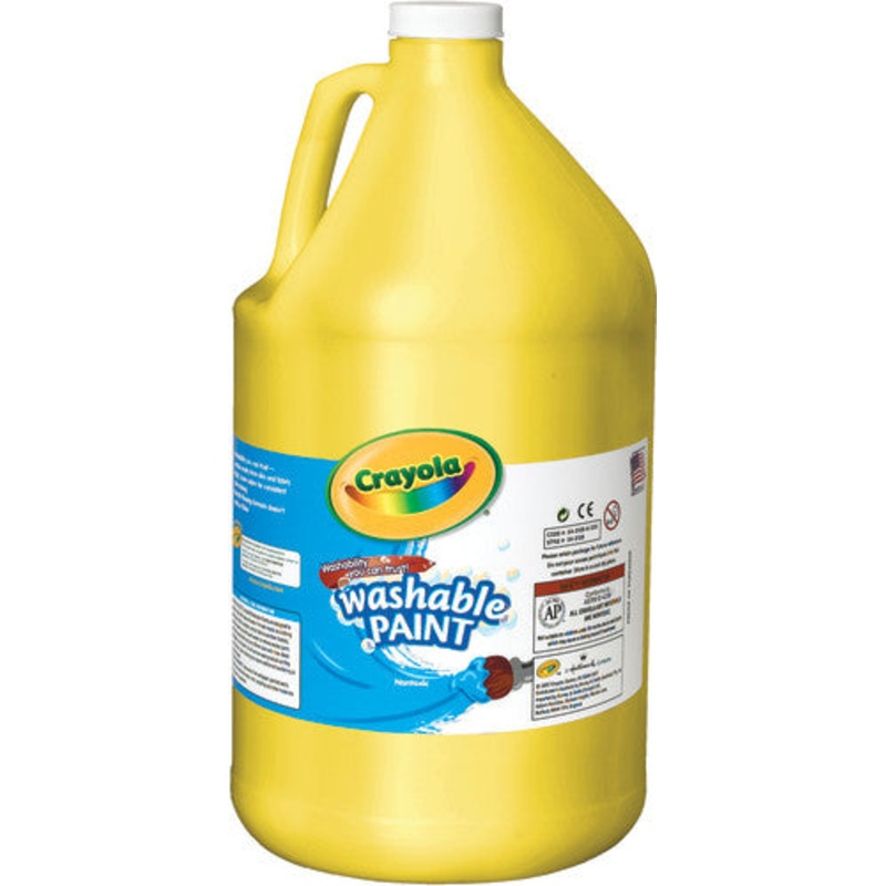 Crayola Washable Paint, Gallon, Yellow