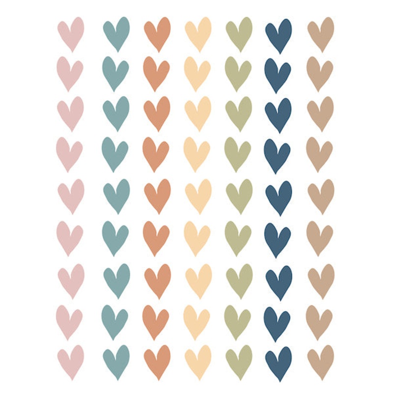 Everyone is Welcome Hearts Mini Stickers