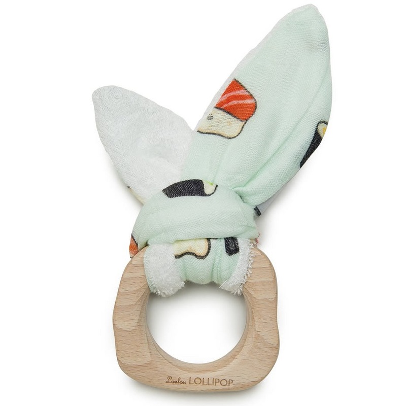 Loulou Lollipop Bunny Ear Teether – Sushi
