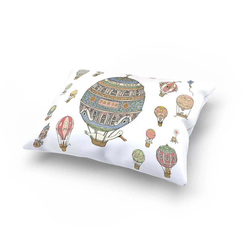 Satin Cushion Hot Air Balloons