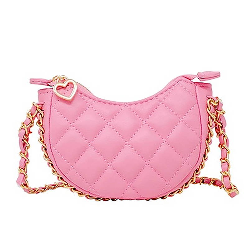 Tiny Quilted Chain Wrapped Hobo Bag
