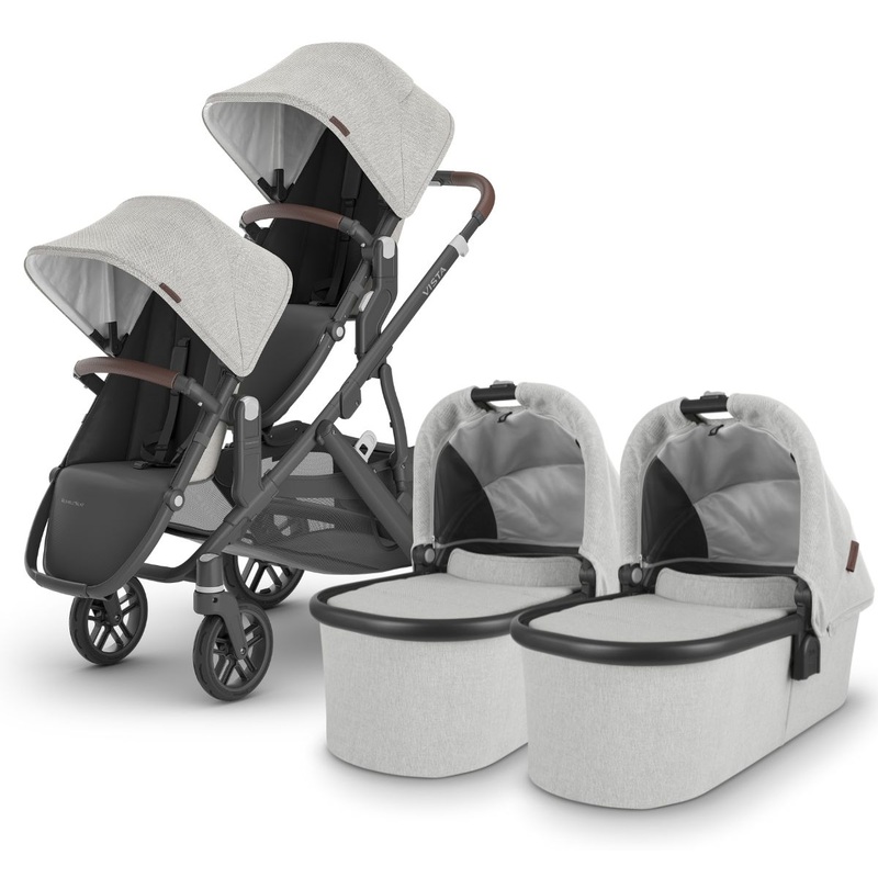 UPPAbaby VISTA V2 Twin Double Stroller Bundle with Rumble Seat V2+ – Anthony