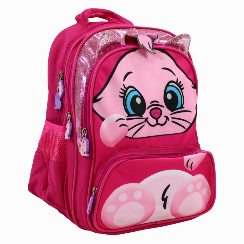 Fuchsia Marie Kitten  Backpack – Preschool & KG Kids