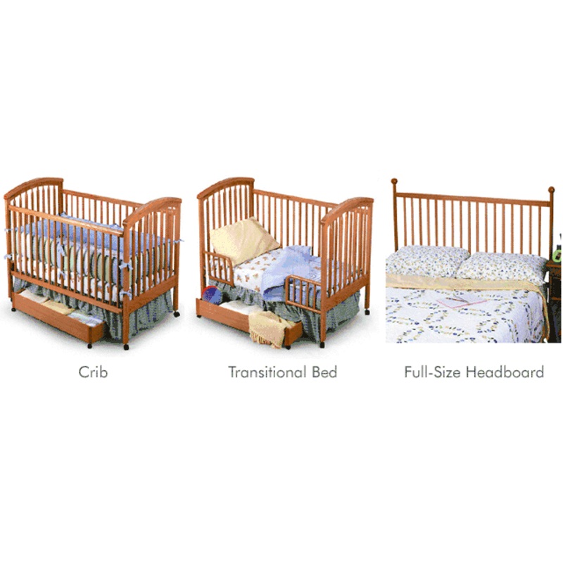 Simplicity – Aspen 4 in 1 Sleep System with Drawer & Light in Honey