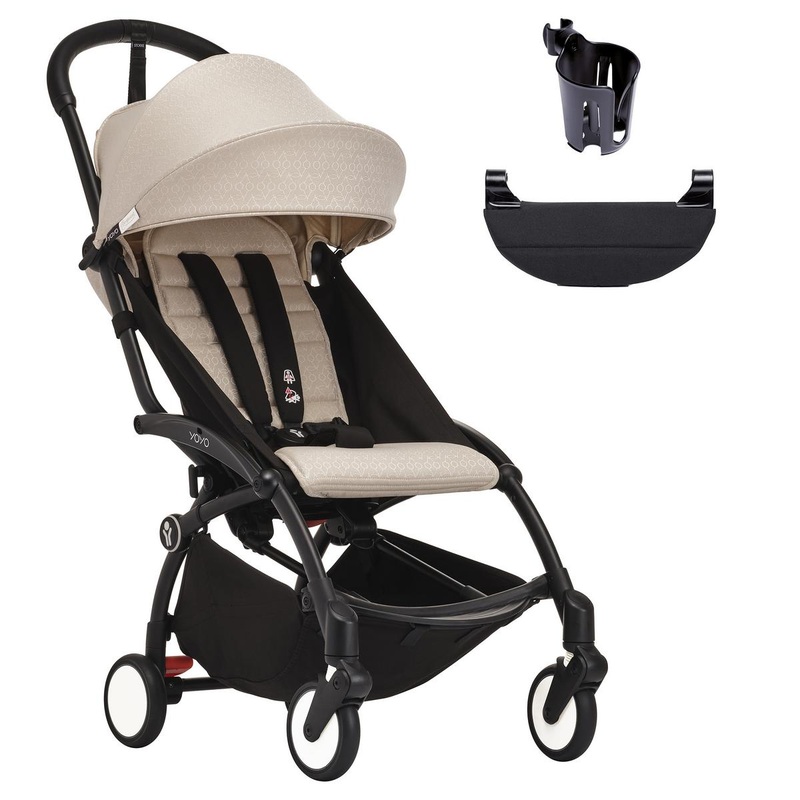 Stokke YOYO3 Ultra Compact 6+ Stroller + Essentials Bundle – Black / Bonpoint