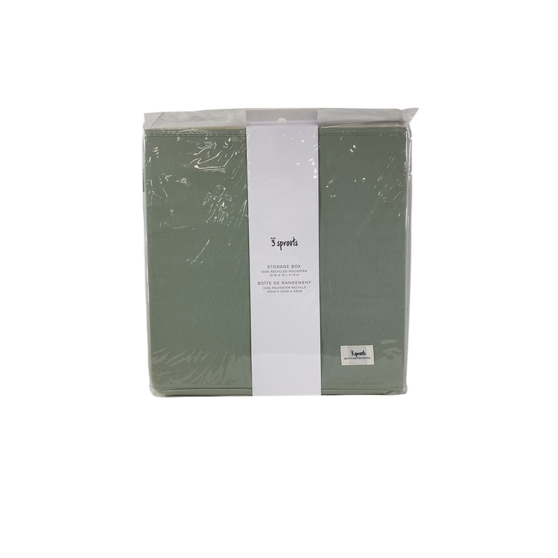 3 Sprouts Storage Box, Solid Green