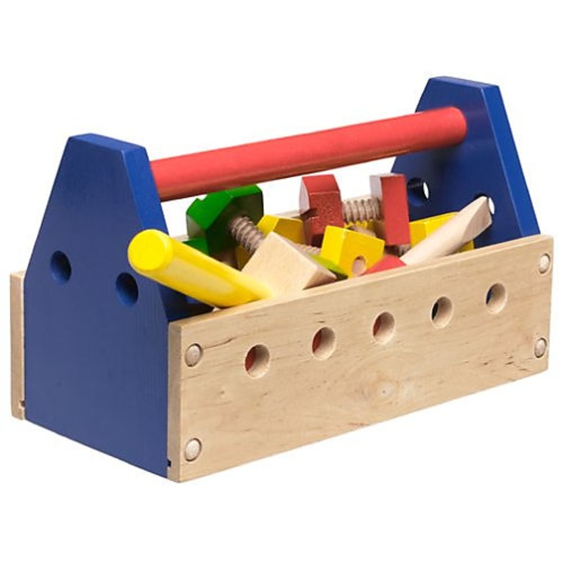 Melissa & Doug Wooden Take Along 24-Piece Tool Kit