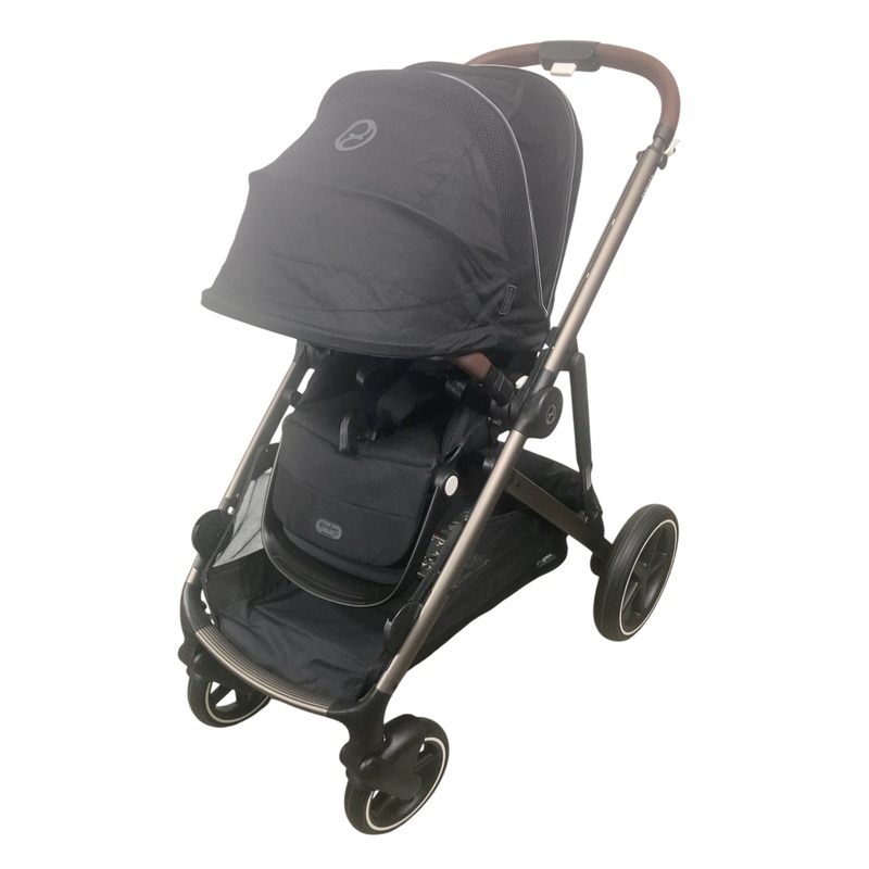 Cybex Gazelle S Modular Stroller, 2023, Deep Black, Taupe Frame