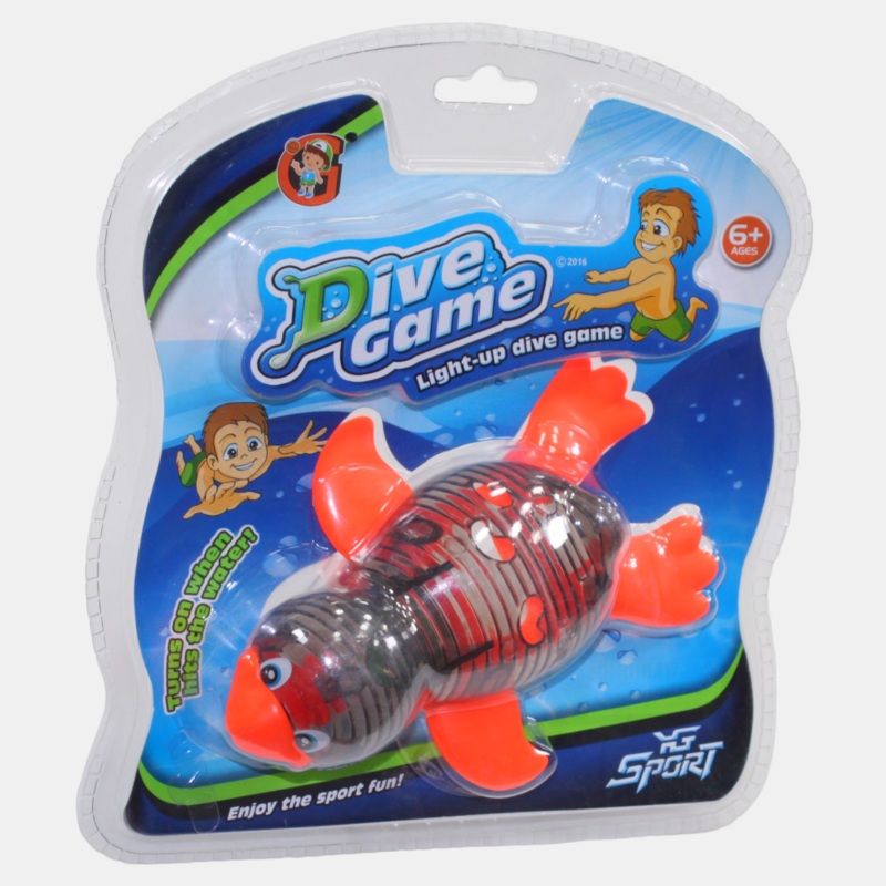 Turtle Dive Game Beach Toy  Black/Orange