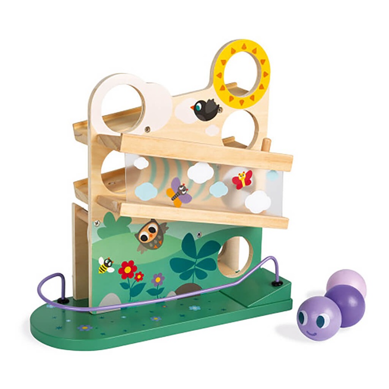 Caterpillar Wooden Ball Track
