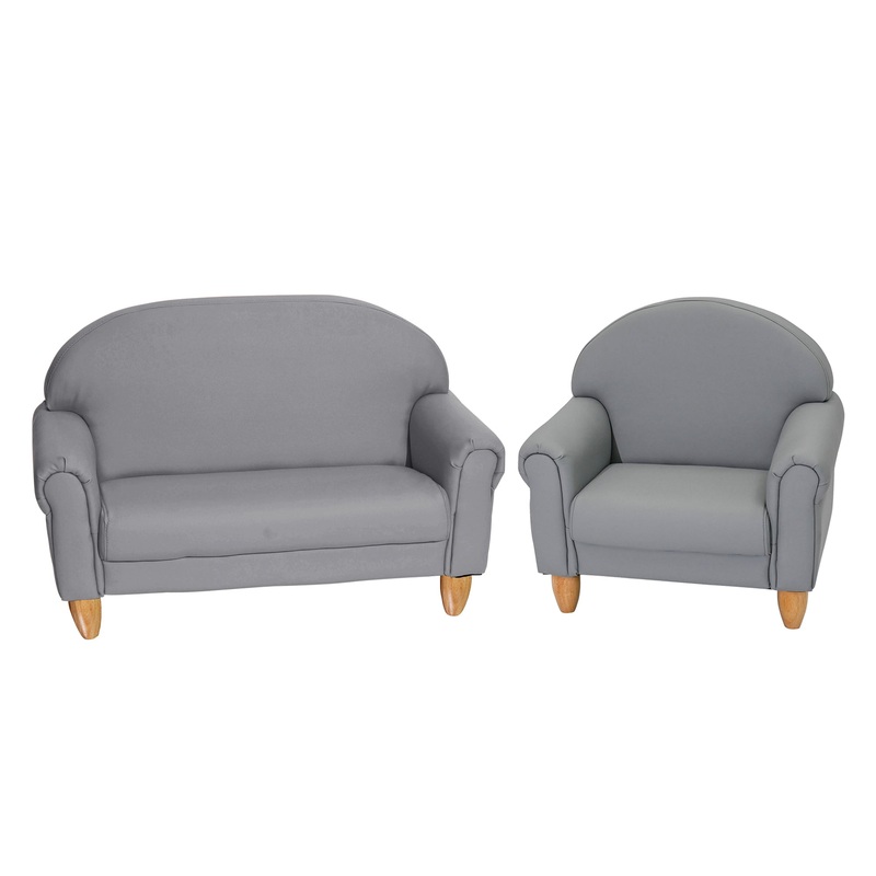 Chair and Sofa Set  Gray