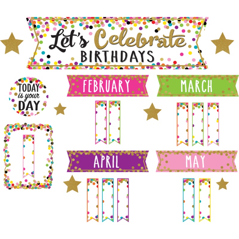 Confetti Happy Birthday Mini Bulletin Board(C)