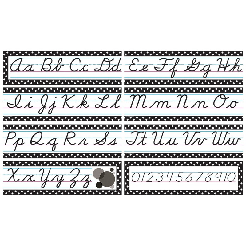 Cursive Mini Bulletin Board Set