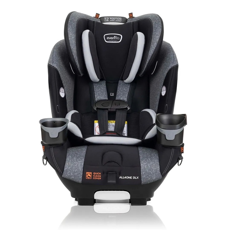 EveryFit/All4One 3-in-1 Convertible Car Seat w/Quick Clean Cover – Latitude Gray (See Description)