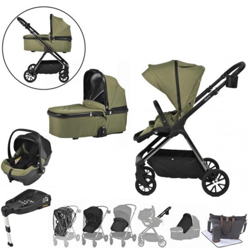 Viano Matrix 3 in 1 Travel System + Isofix Base  Sage