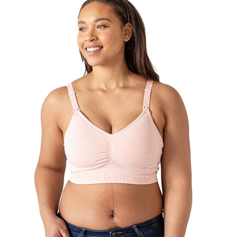 Kindred Bravely Sublime Hands-Free Pumping & Nursing Bra, X-Large, Pink Heather